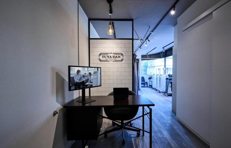 六本木のセルフメンズ脱毛サロンTUYA-DAN Men's Personal の店内写真